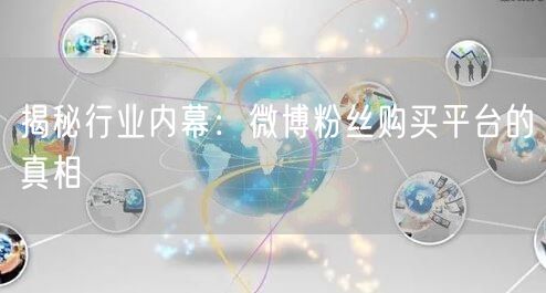 揭秘行业内幕：微博粉丝购买平台的真相