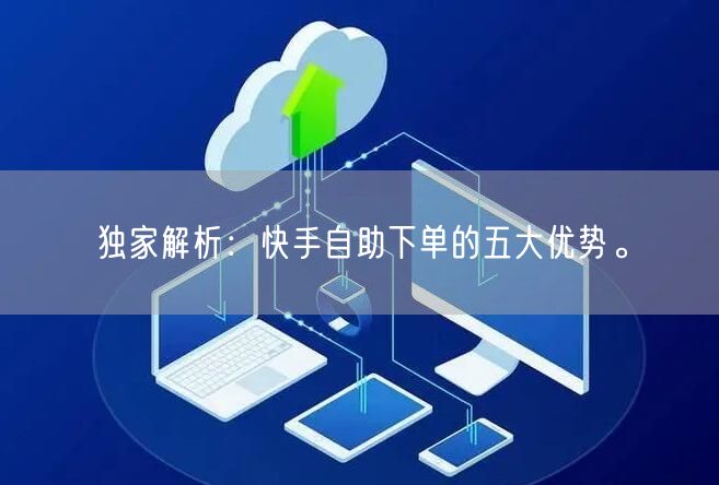 独家解析：快手自助下单的五大优势。