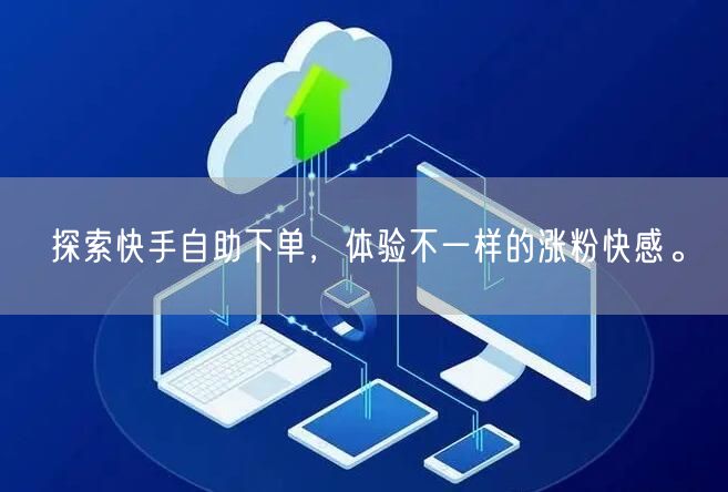 探索快手自助下单，体验不一样的涨粉快感。