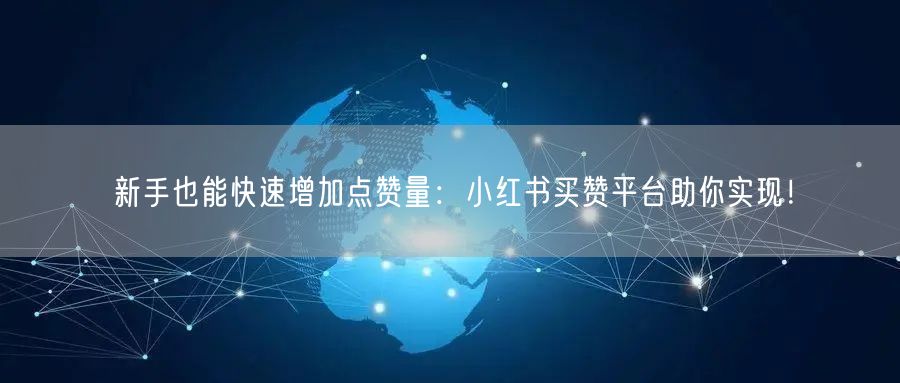 新手也能快速增加点赞量：小红书买赞平台助你实现！