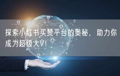 探索小红书买赞平台的奥秘，助力你成为超级大V！